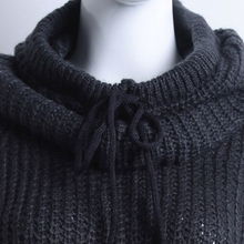 時尚新寵 安都2012冬女裝韓版圍帽毛衣，破洞與圍脖領的完美邂逅